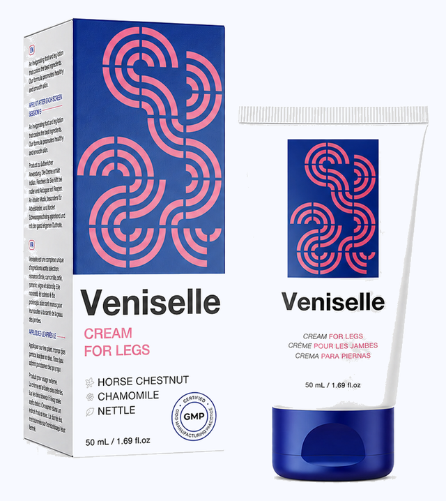 Tubo y caja de la crema Veniselle 50 ml